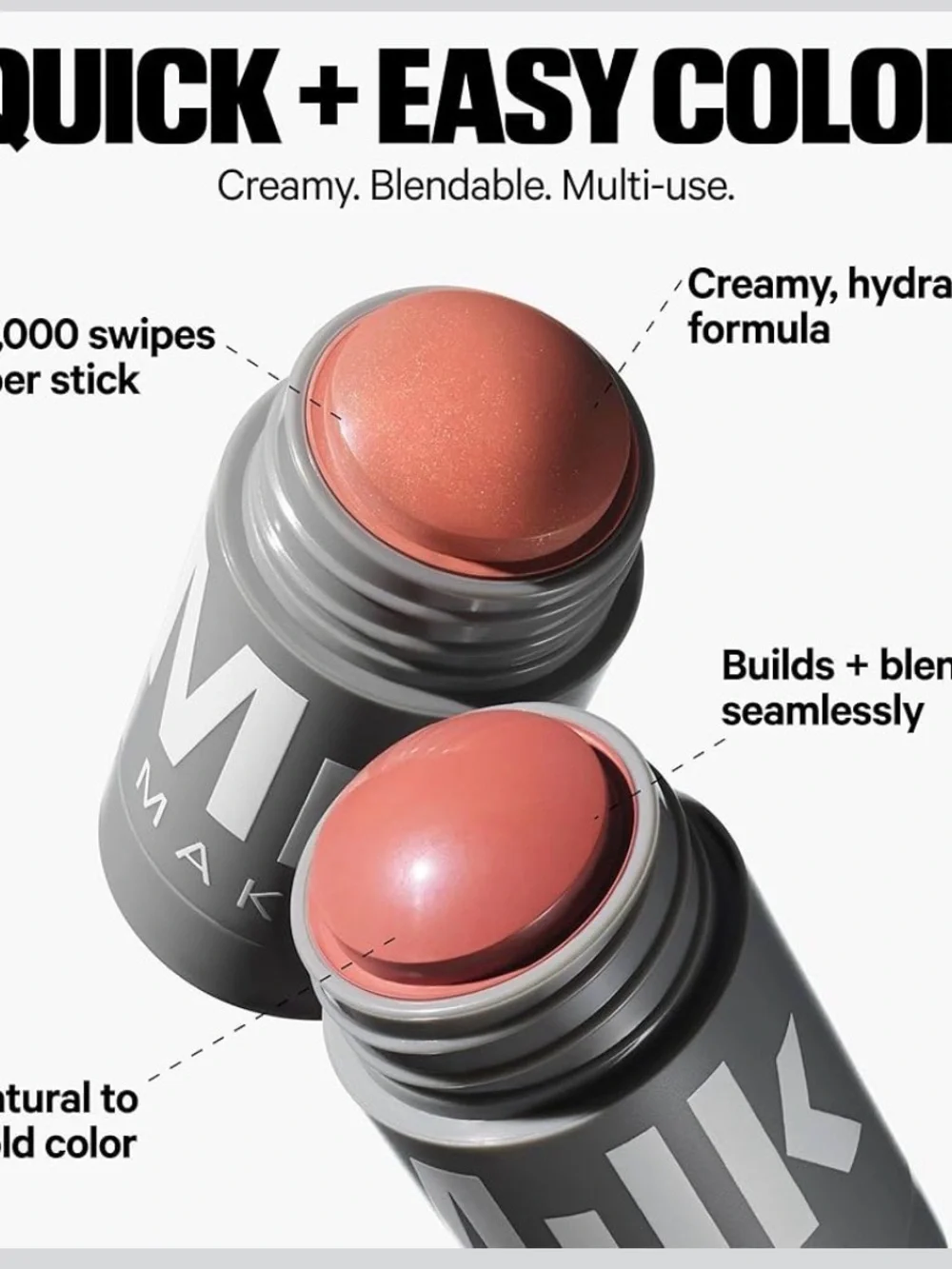 Milk Makeup Lip + Cheek Stick — Color: Werk